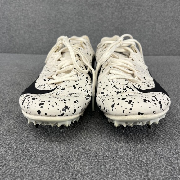 Nike Zoom Rival S 9 Spikes Shoes Mens 6 Black Racing Paint Splatter 907564-002 - Picture 3 of 14